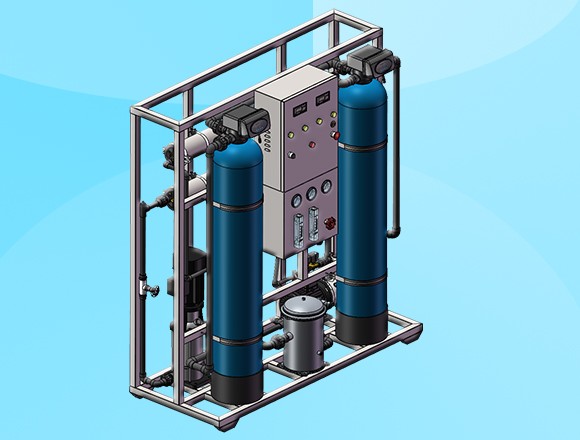 0.5t/h(每小时出水0.5吨)反渗透纯净水设备